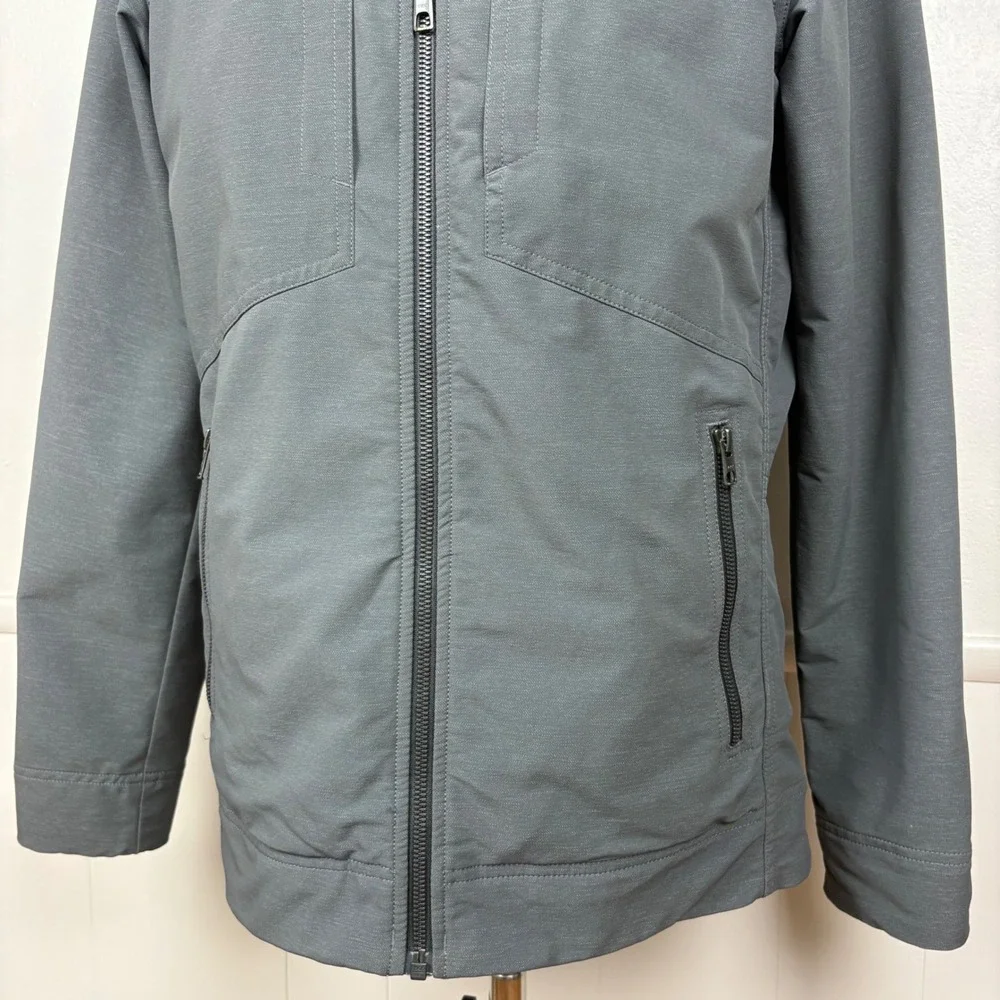 Marmot Mens Soft Shell Zip Up Jacket Size S Gray Windbreaker Hiking Outdoor